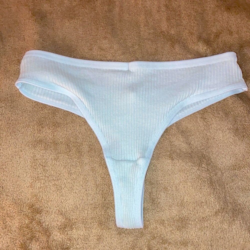 Slight green thong
